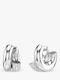 Swarovski crystal hoop earrings white, UK version