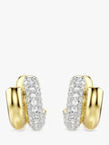Swarovski gold crystal hoop earrings (British brand)