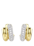 Swarovski gold crystal hoop earrings (British brand)