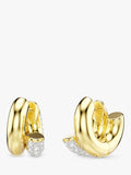 Swarovski gold crystal hoop earrings (British brand)