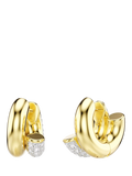 Swarovski gold crystal hoop earrings (British brand)