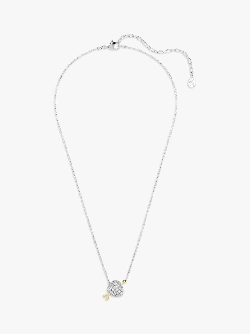 Swarovski crystal heart and arrow pendant necklace, imported from the UK