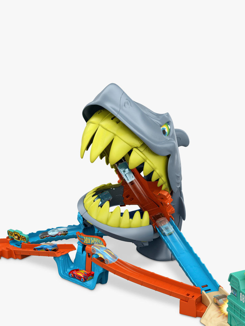 Hot Wheels Shark Chomp Beach Playset (British brand)