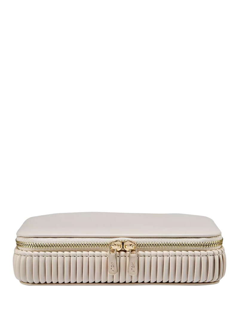WOLF Bella Zip jewellery case, imported from the UK