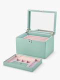 WOLF large jewellery box in sage with Liberty Julia print - British product