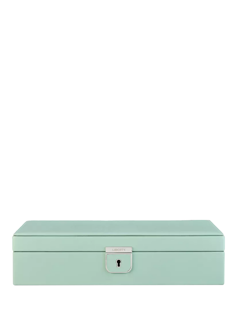 WOLF Julia Medium jewellery box in sage, UK version
