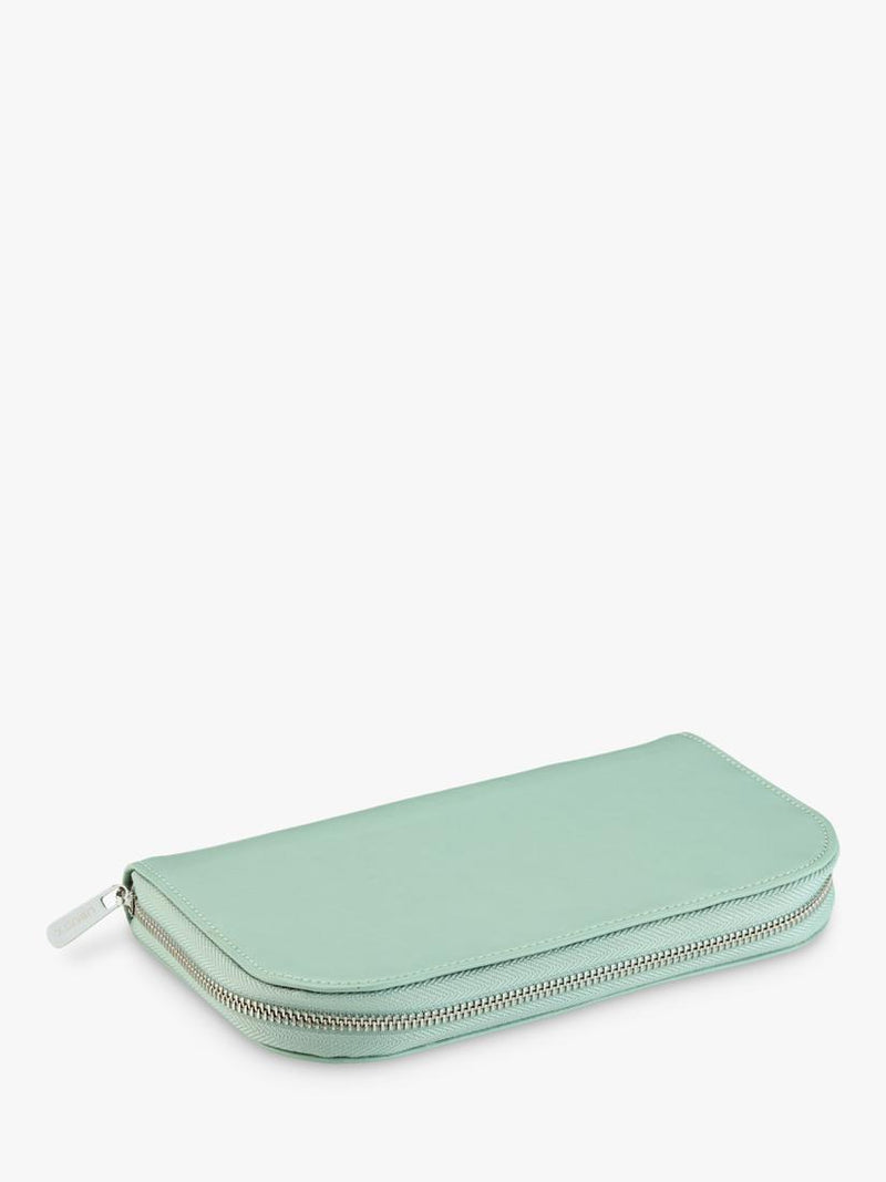 WOLF x Liberty Julia travel jewellery portfolio sage - British product