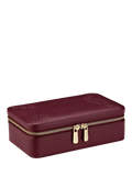 WOLF x Liberty burgundy jewellery zip case (British brand)