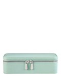 WOLF x Liberty Julia medium jewellery zip case in sage (British brand)