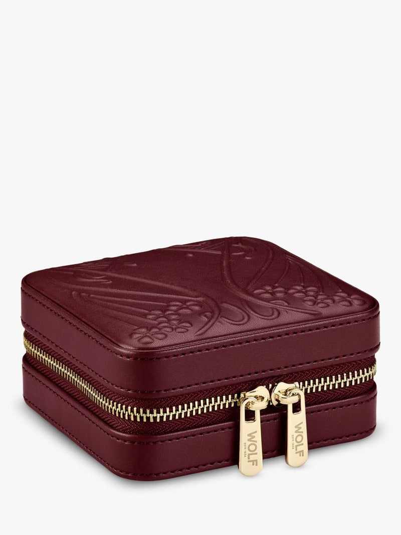WOLF Liberty small jewellery zip case (British brand)
