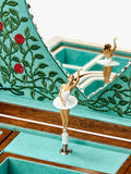 WOLF musical jewellery box walnut wood veneer ballerina (British brand)