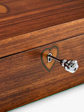WOLF musical jewellery box walnut wood veneer ballerina (British brand)