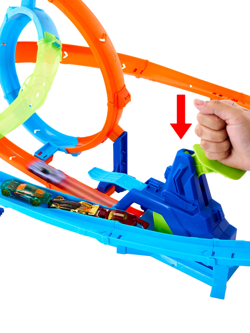 Hot Wheels track set Rapid Launch Cyclone, imported from the UK