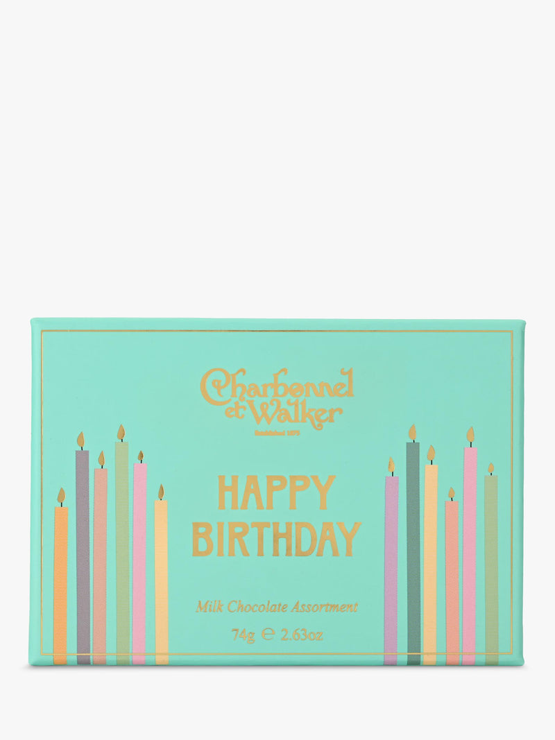 Charbonnel et Walker milk chocolate assortment Happy Birthday 75g (British brand)