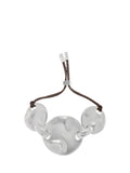 Reiss Ona organic cord bracelet silver tone plated, UK version