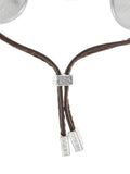 Reiss Ona organic cord bracelet silver tone plated, UK version