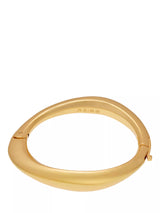 John Lewis Reiss Sierra Smooth Curved Hinged Bangle Bracelet, Gold- Buy online at McGrocer