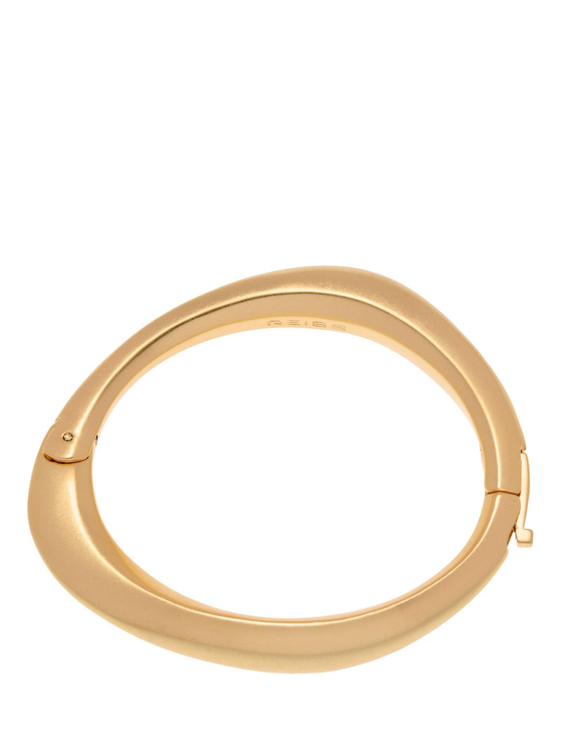 Reiss gold hinged bangle bracelet - British product