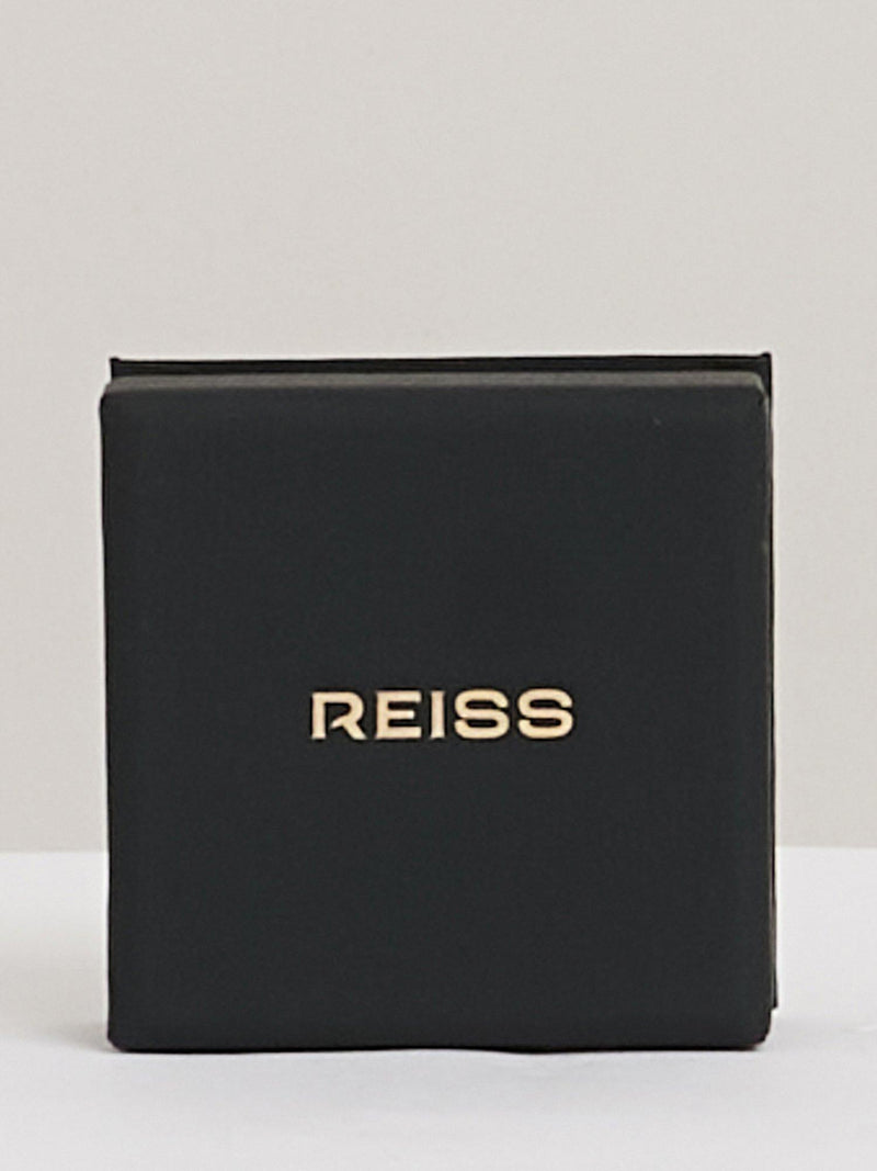 Reiss gold tone cuff bracelet with tiger's eye stone (British brand)