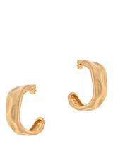 John Lewis Reiss Halle Hammered Hoop Earrings- Buy online at McGrocer