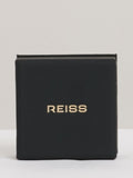 Reiss Pixie knot earrings burgundy gold resin, British brand