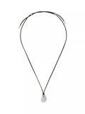Reiss Opal Small Organic Cord Pendant Necklace