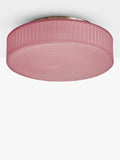 MADE Alma flush ceiling light in pink 53cm, imported from the UK