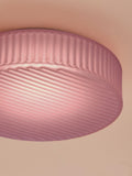 MADE Alma flush ceiling light in pink 53cm, imported from the UK