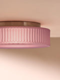 MADE Alma flush ceiling light in pink 53cm, imported from the UK