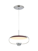 John Lewis MADE Brando Pendant Ceiling Light, Brown/Chrome- Buy online at McGrocer