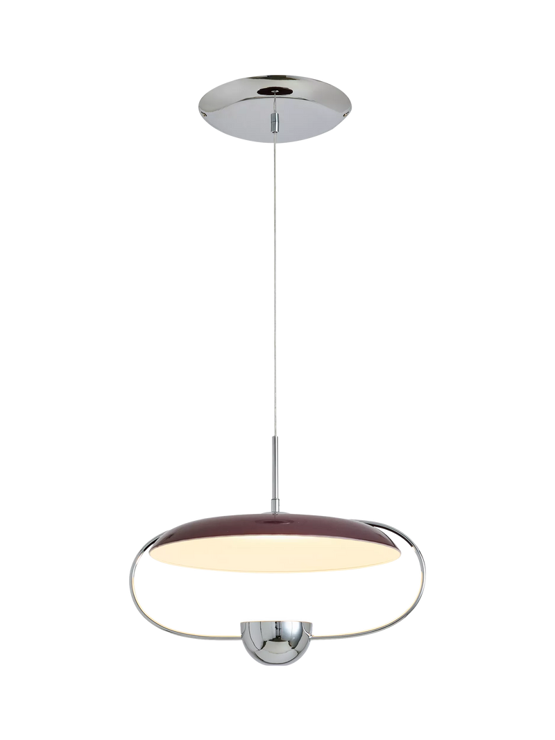 MADE Brando pendant ceiling light brown/chrome, imported from the UK