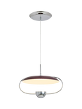 MADE Brando pendant ceiling light brown/chrome, imported from the UK