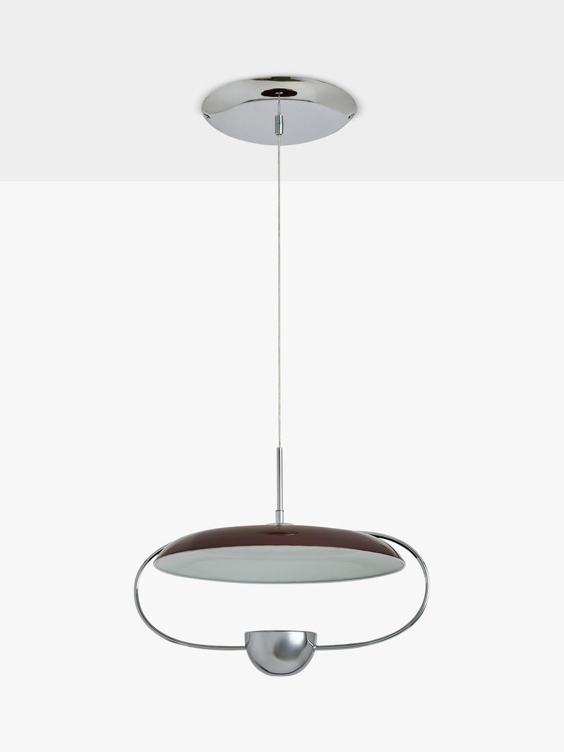 MADE Brando pendant ceiling light brown/chrome, imported from the UK