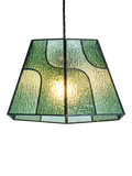 MADE ceiling light green glass shade - British product
