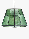 MADE ceiling light green glass shade - British product