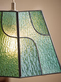 MADE ceiling light green glass shade - British product