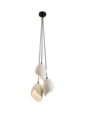 MADE Emrys cluster pendant light in cream and black, UK version