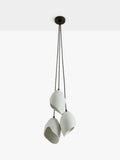 MADE Emrys cluster pendant light in cream and black, UK version