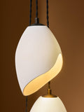MADE Emrys cluster pendant light in cream and black, UK version