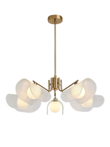 John Lewis MADE Fadi 5 Arm Chandelier Pendant Ceiling Light, Brass- Buy online at McGrocer