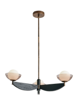 John Lewis MADE Layla 3 Arm Pendant Ceiling Light, Black- Buy online at McGrocer