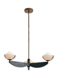 MADE Layla three-arm pendant ceiling light black (British brand)