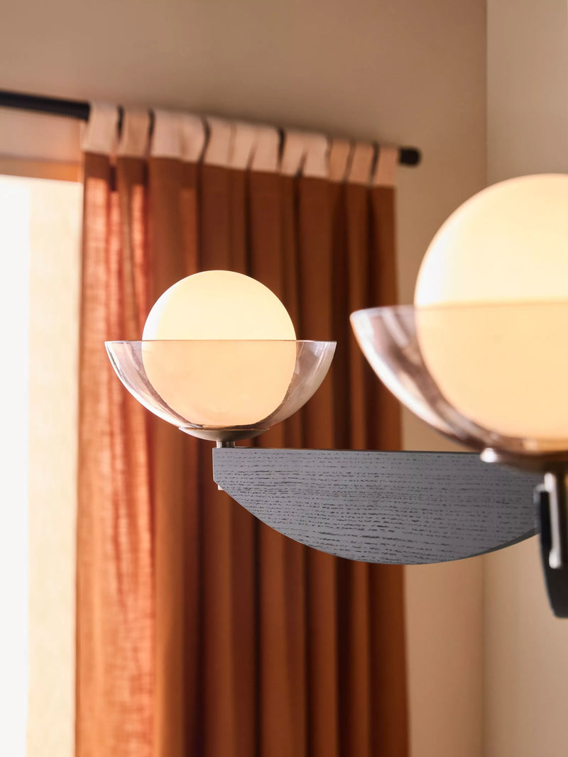 MADE Layla three-arm pendant ceiling light black (British brand)