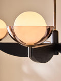 MADE Layla five-arm pendant ceiling light black (British brand)