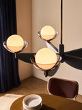 MADE Layla five-arm pendant ceiling light black (British brand)