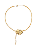 By Alona Ursula gold braided necklace 43cm, imported from the UK