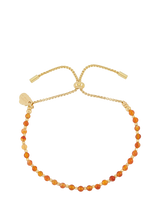 John Lewis Estella Bartlett Courage Wellness Amelia Carnelian Beaded Bracelet, Gold- Buy online at McGrocer