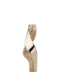 TUTTI gold plated open twist bangle - British product