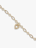 TUTTI gold chunky chain heart bracelet with adjustable length, UK version