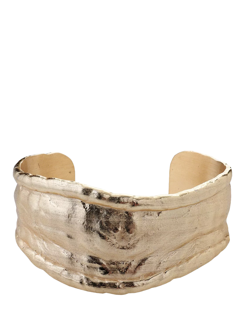 TUTTI open cuff bangle 6cm gold plated, UK version